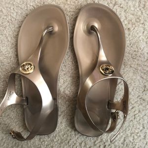 Michael Kors jelly thong sandals-Size 8